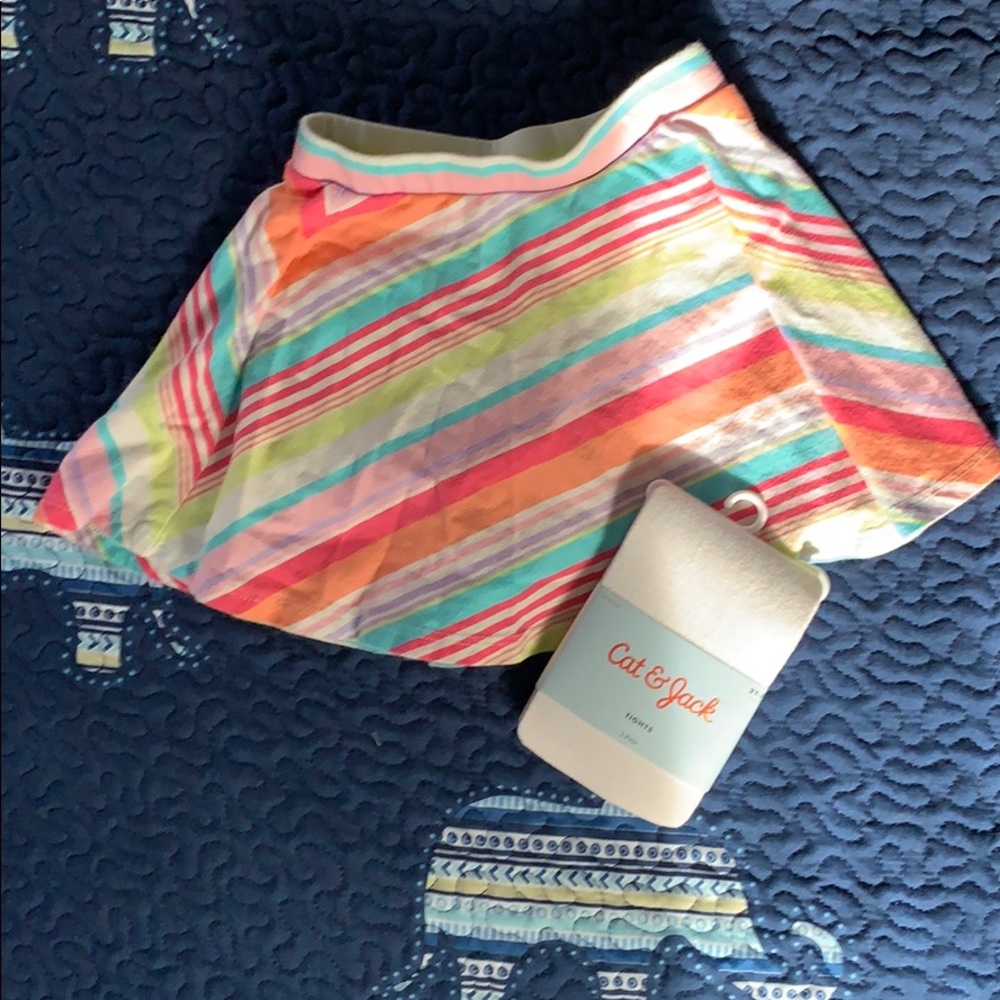 Children’s place Skirt and Target tights bundle